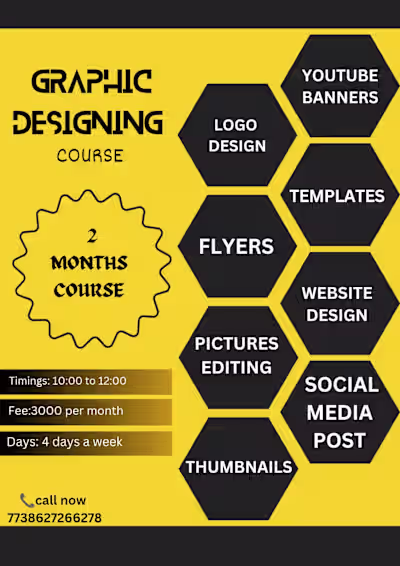 Graphic Design Course Promo Template