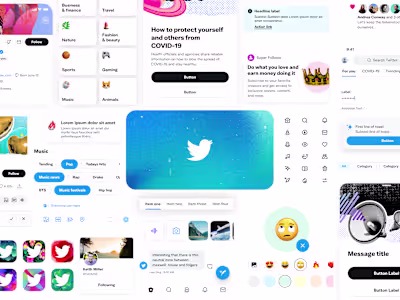 Twitter Visual & Motion Design Language 