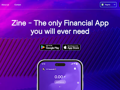 Zine Wallet - Webpage
