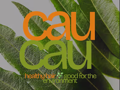 Vegan hair care brand design 