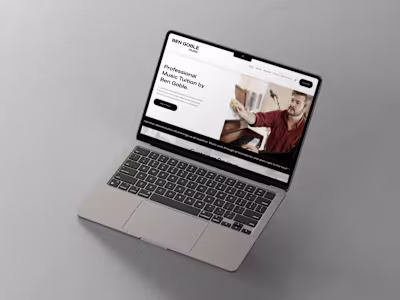 Custom Squarespace Website for Musician