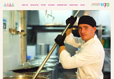 Hebrew Wix Studio Site for a Kids’ Catering Company