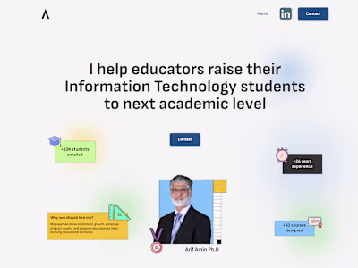 Arif Amin | Website in a week