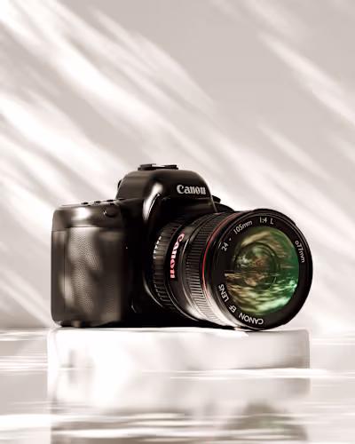 Canon EOS 5D Mark-II 3D Model and 3D Scene.