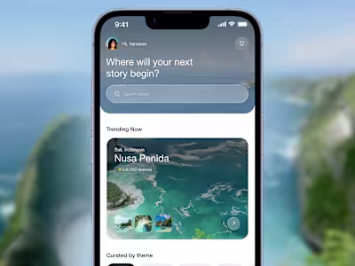 Tripnest - Trip and Travel Booking IOS/Android App Mobile Design