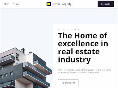 Dream Property Listings Webflow Site