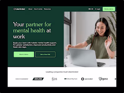 Likeminded – Web Design
