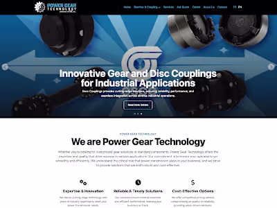 PowerGear Technology – Industrial Website & Content Architecture