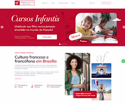 WordPress Website for language school