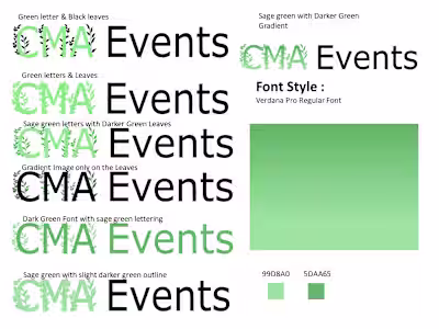 CMA Events Logo Design