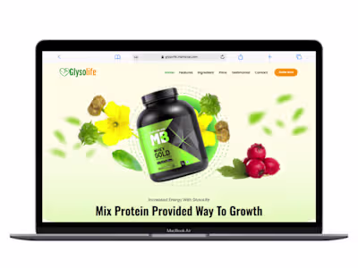 Product Sales Landing Page