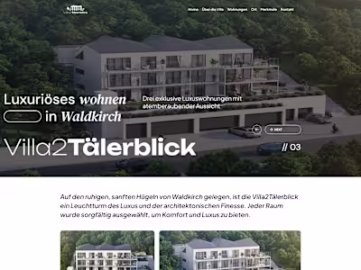 Webflow CMS Villa Website Development