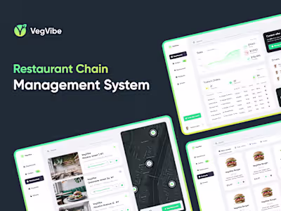 Restaurant Chain Dashboard UI - Clean & minimal Design