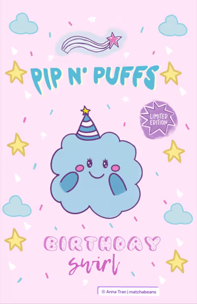 Whimsical Branding and Packaging for Pip n’ Puffs