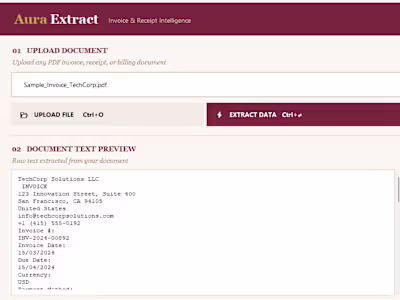 AuraExtract — Intelligent Invoice &