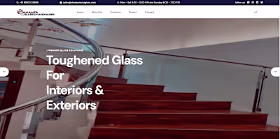 Responsive Business Website for Shree ananta glasses