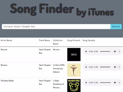 iTunes Song Finder 