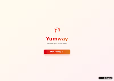 Yumway -  Personalized Food Discovery App