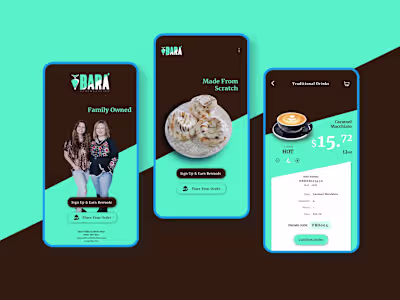 BARA Mobile App Screen Flow