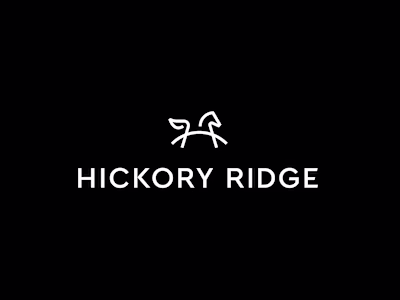 Hickory Ridge - elegant H horse logo