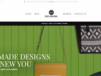 E-commerce Website - Belwaba