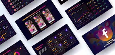 Social Media Report Template Design