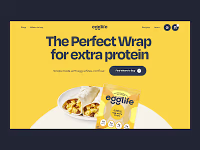 Egglife Foods - Webflow Development