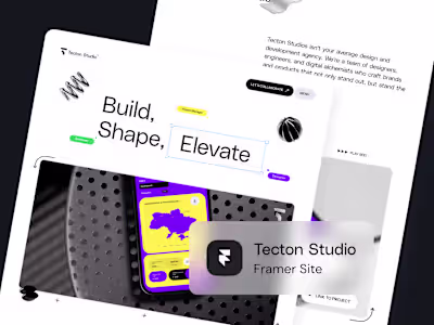 Tecton Studio Framer Site