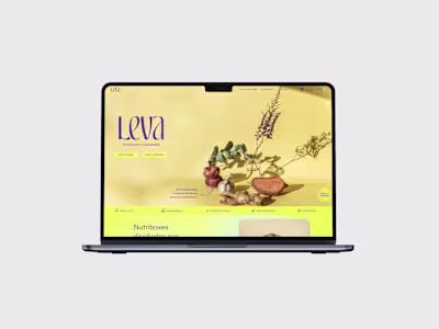 LEVA Website – Custom-Made, Vibrant, and Engaging
