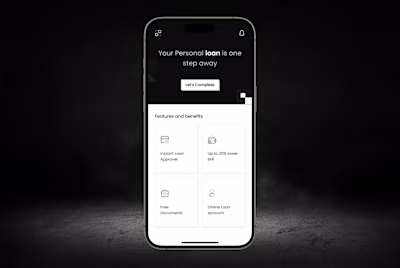 ✨ Just wrapped up the design of a modern loan app experience...