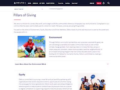 Delta in the Community – Webpage Refresh & Stakeholder Alignment