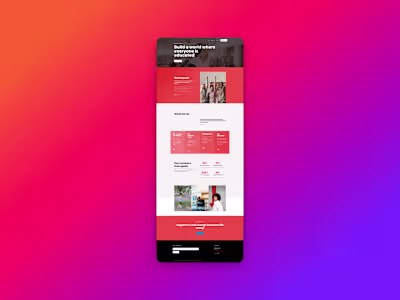 A modern website for a