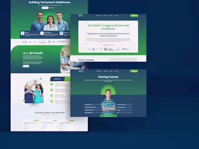 Sirihealth Website Development in Webflow