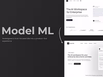 Model ML Homepage Redesign