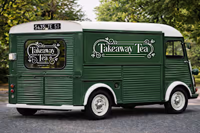A logo for Takeaway Tea,