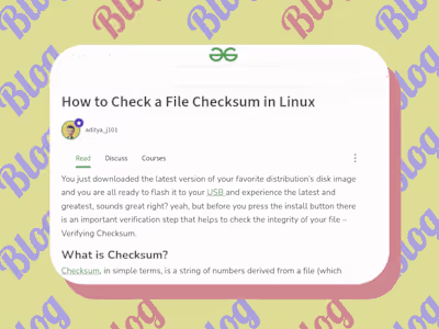 Geeks for Geeks article on verifying checksums on Linux.