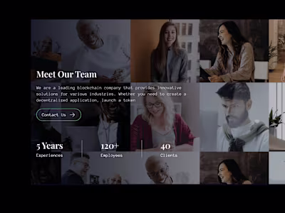 Blockleap - Framer website for blockchain company