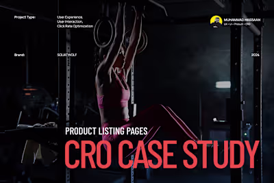 CRO Case Study - Product Listing Page - SQUATWOLF
