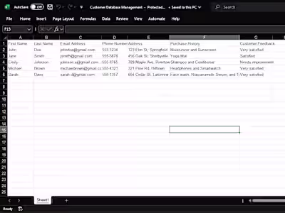 Customer Database Management