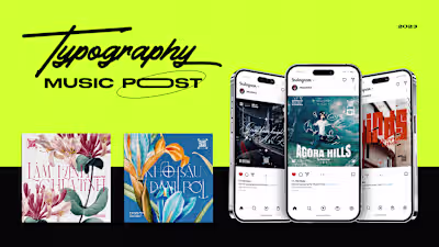 Typography music post :: Behance