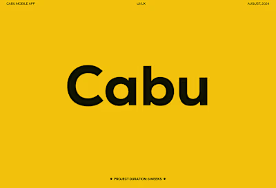 Cabu hailing app Case study :: Behance