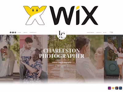 Wix Website Design - Photography Website