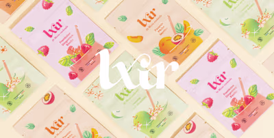 LXIR - A Vibrant Identity for an Innovative Drink