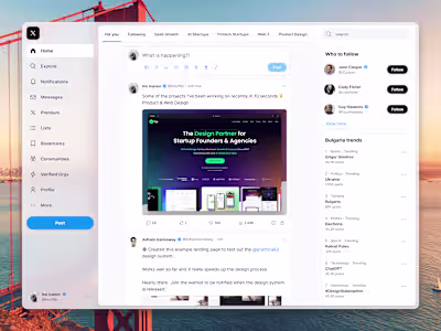 Twitter a.k.a X.com redesign concept