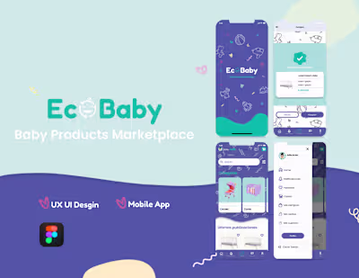 Professional UX/UI Design Baby Marketplace Mobile App :: Behance