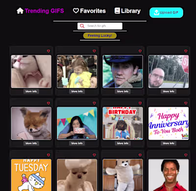 Giphy-from-wish: A Giphy SPA Project