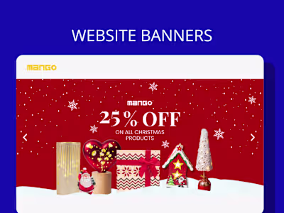 Festive & Campaign-Website Banners for Mango Art & Stationery
