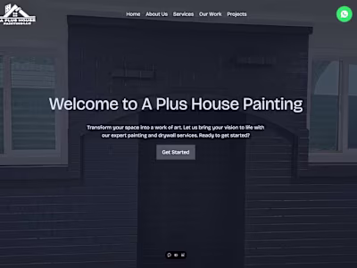 Website Development for A Plus House Painting LLC