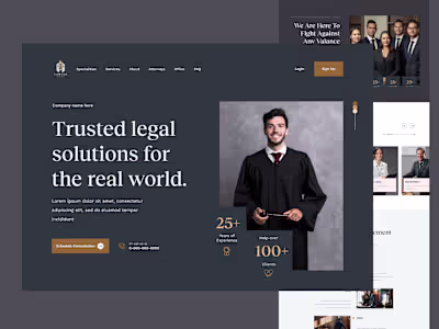 Law Firm Website Landing Page Design