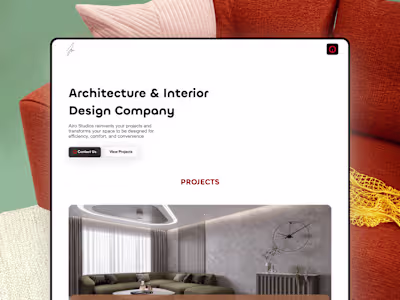 Airo Studios • Framer Architecture Agency Website